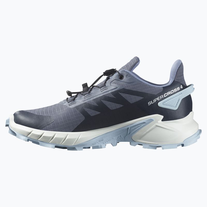 Buty do biegania damskie Salomon Supercross 4 grisaille/white/cashmere blue 10