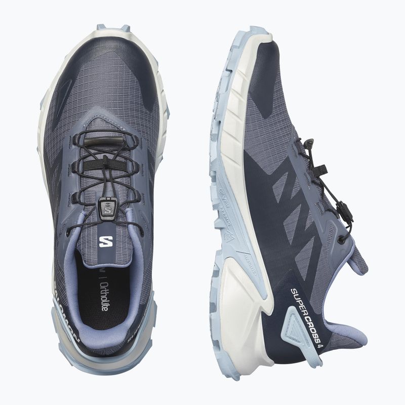 Buty do biegania damskie Salomon Supercross 4 grisaille/white/cashmere blue 13