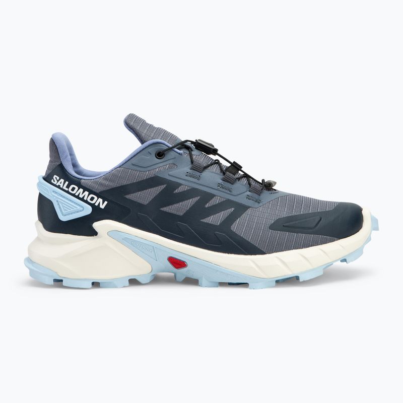 Buty do biegania damskie Salomon Supercross 4 grisaille/white/cashmere blue 2