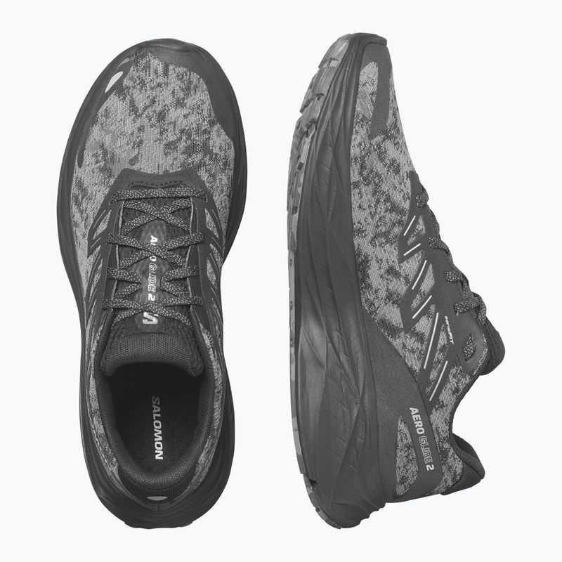 Buty do biegania męskie Salomon Aero Glide 2 black/phantom/ghost grey 13