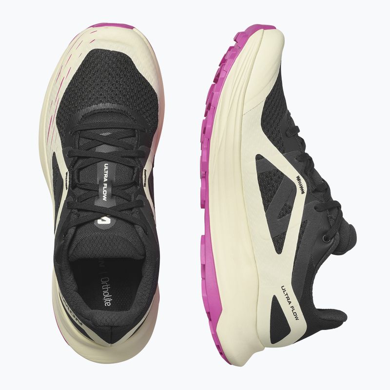 Buty do biegania damskie Salomon Ultra Flow black/transparent yellow/rose violet 13