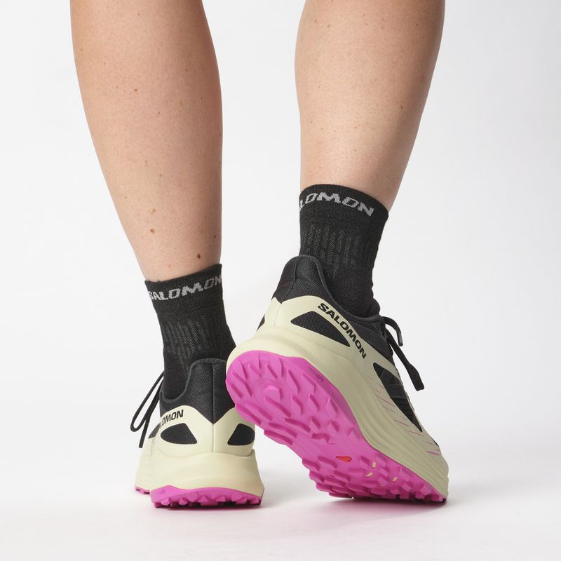 Buty do biegania damskie Salomon Ultra Flow black/transparent yellow/rose violet 15