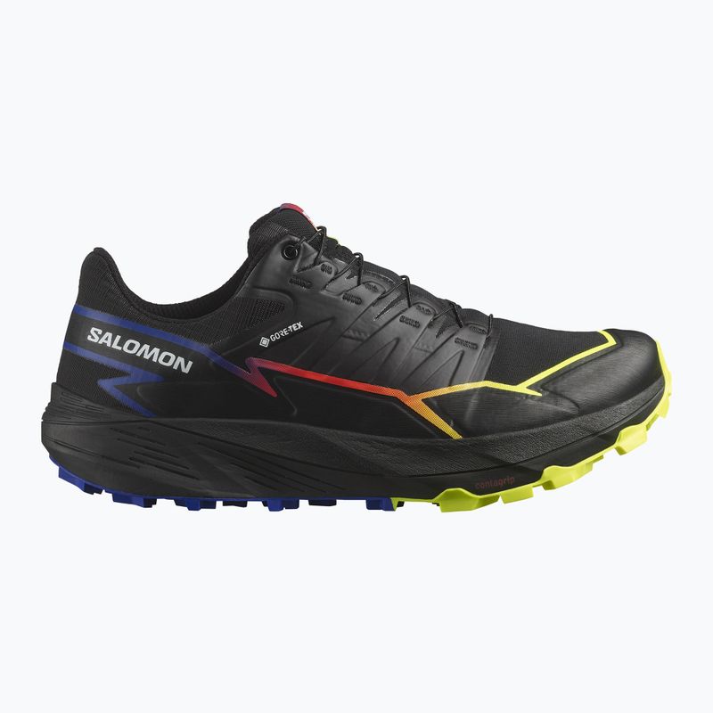 Buty do biegania męskie Salomon Thundercross GTX black/surf the web/safety yellow 9