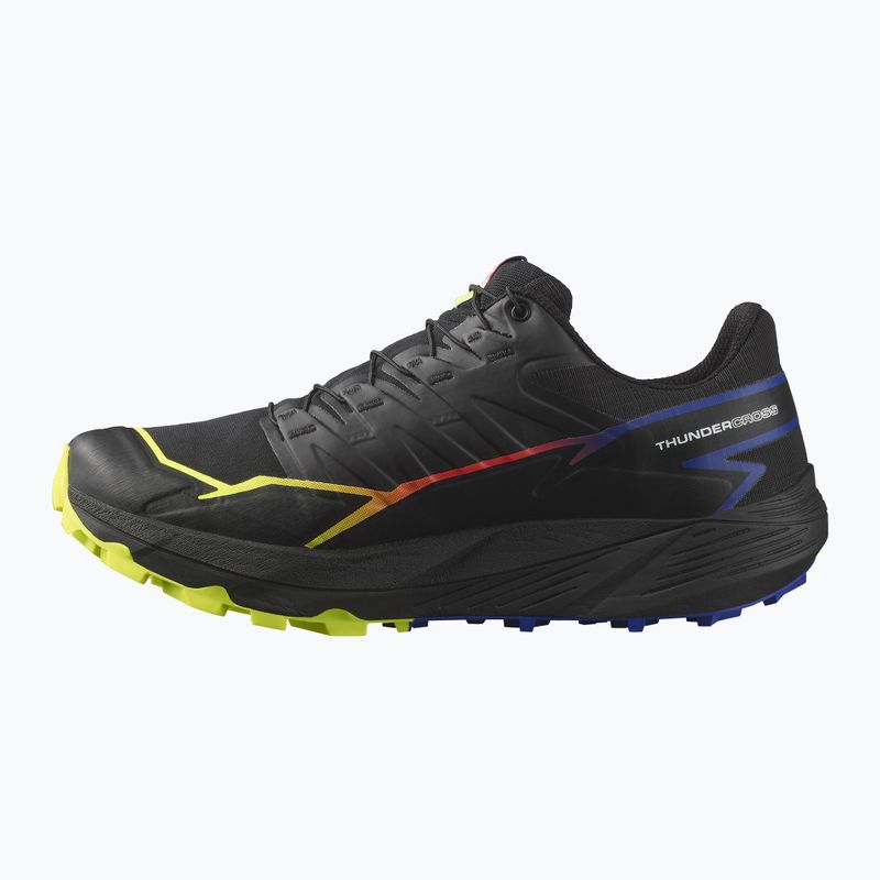 Buty do biegania męskie Salomon Thundercross GTX black/surf the web/safety yellow 10