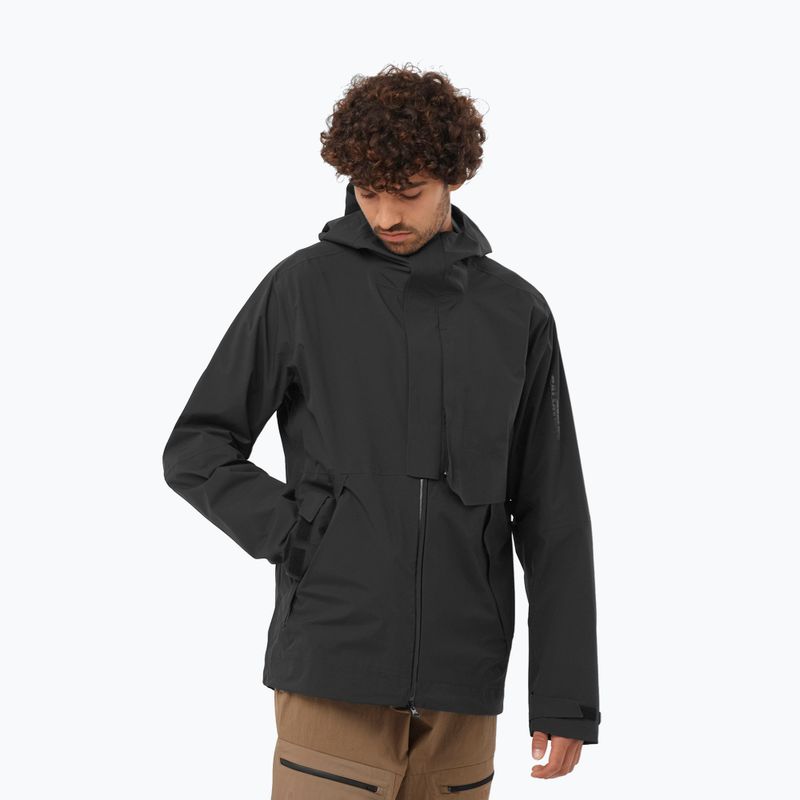 Kurtka przeciwdeszczowa męska Salomon Outerpath Pro 2.5 l deep black