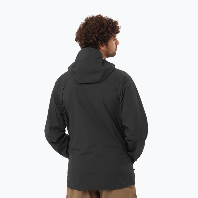 Kurtka przeciwdeszczowa męska Salomon Outerpath Pro 2.5 l deep black 2