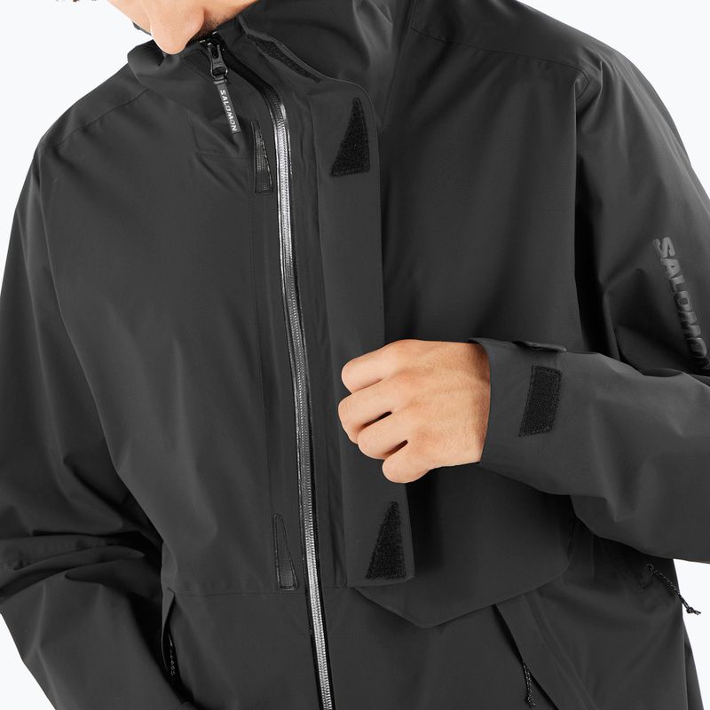 Kurtka przeciwdeszczowa męska Salomon Outerpath Pro 2.5 l deep black 5