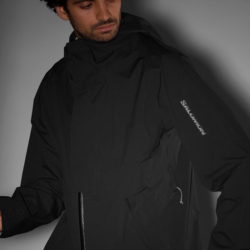 Kurtka przeciwdeszczowa męska Salomon Outerpath Pro 2.5 l deep black 8