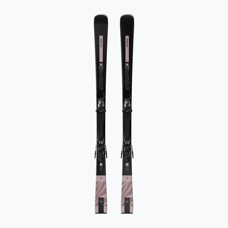 Narty zjazdowe damskie Salomon S/Max N°8 + wiązania M10 GW black/rose gold met.