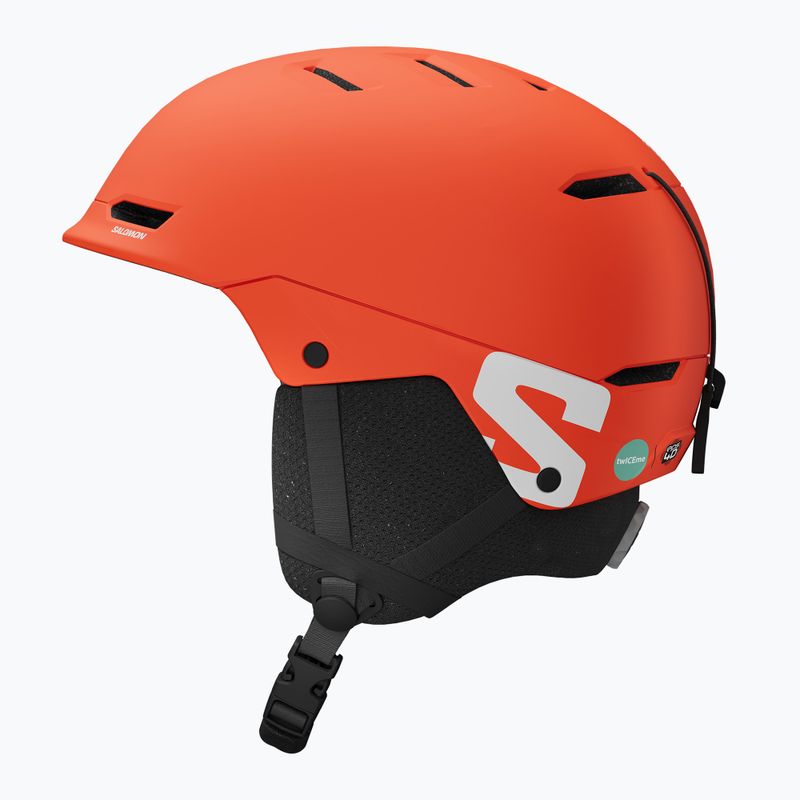 Kask narciarski dziecięcy Salomon Husk Jr 2024 cherry tomato 3
