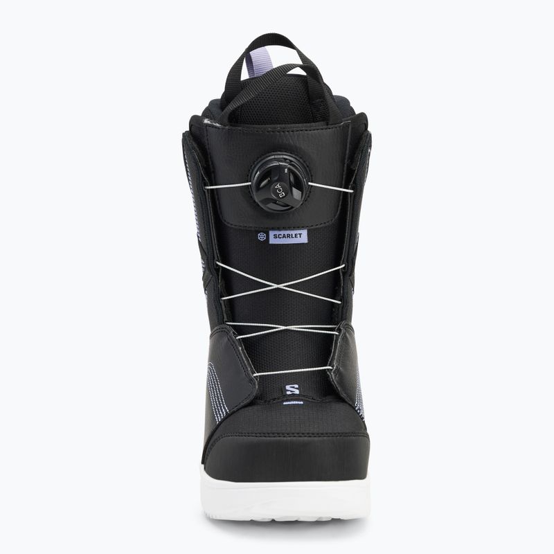 Buty snowboardowe damskie Salomon Scarlet Boa black/black/persian violet 3