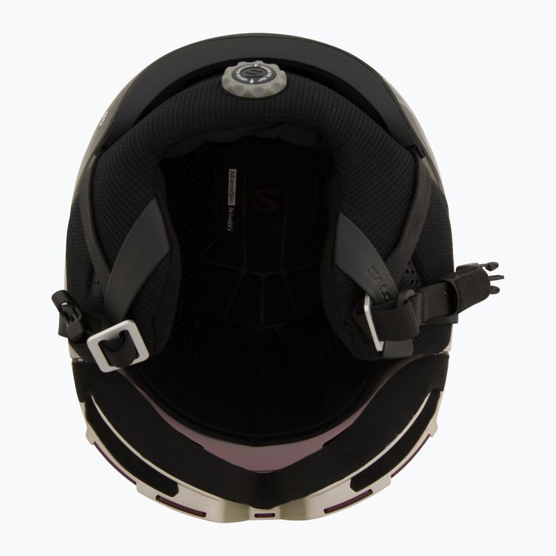 Kask narciarski Salomon Osmo Pro Sigma Photo light bronze met/black/poppy red 5