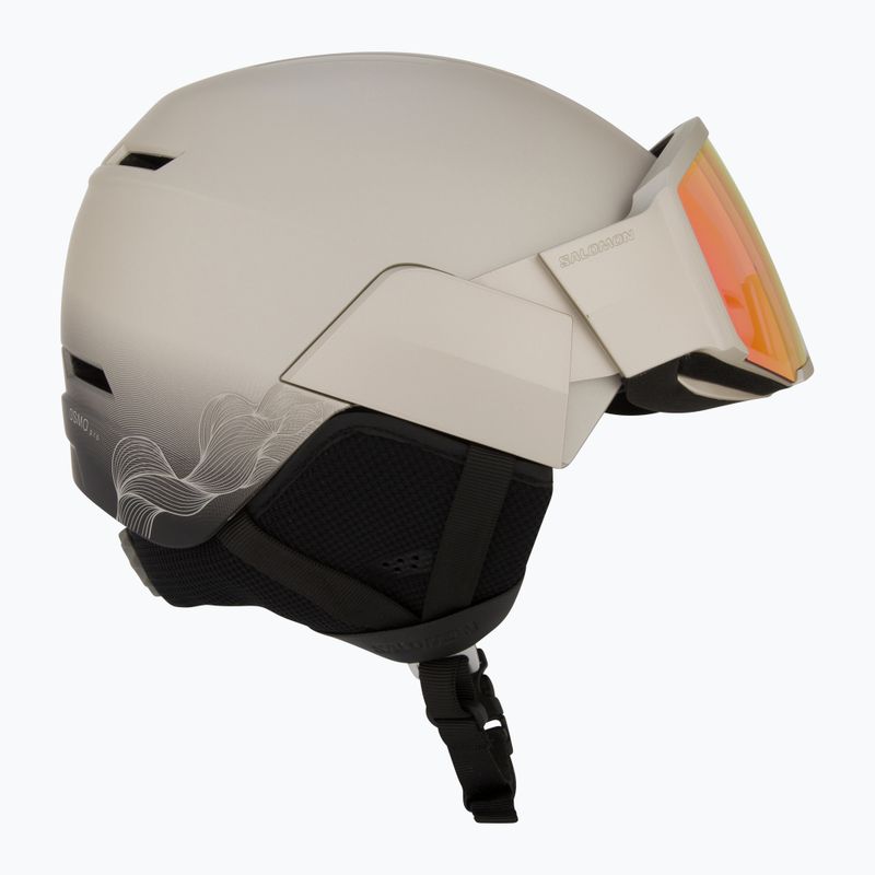 Kask narciarski Salomon Osmo Pro Sigma Photo light bronze met/black/poppy red 6