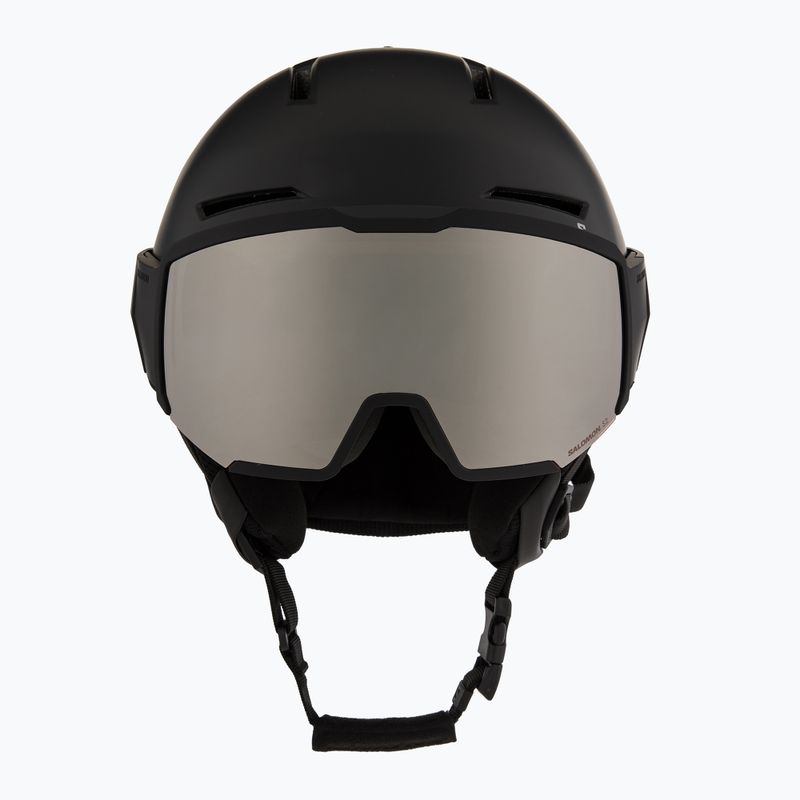 Kask narciarski Salomon Osmo black/flash tonic orange 2