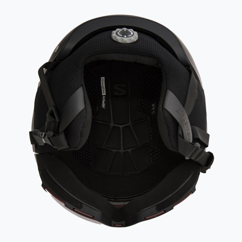 Kask narciarski Salomon Osmo black/flash tonic orange 5