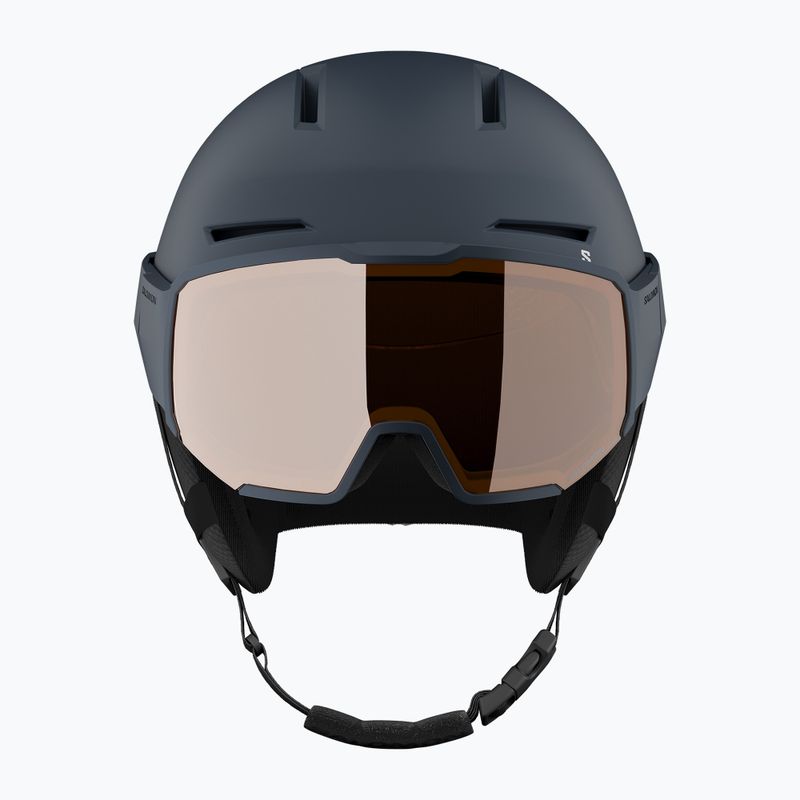 Kask narciarski Salomon Osmo dress blue/flash tonic orange 2