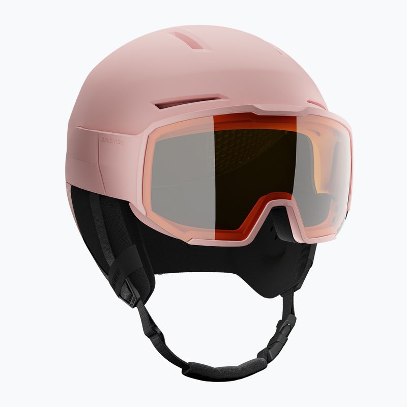 Kask narciarski Salomon Osmo heavenly pink/black/flash tonic orange