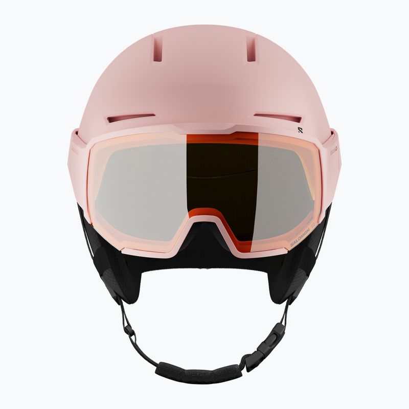Kask narciarski Salomon Osmo heavenly pink/black/flash tonic orange 2