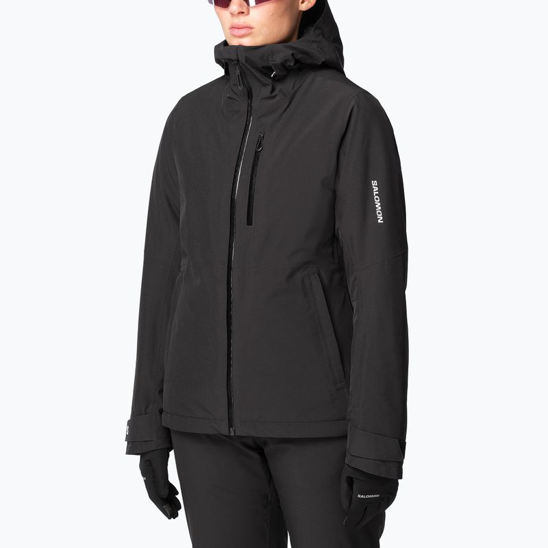 Kurtka narciarska damska Salomon Highland deep black