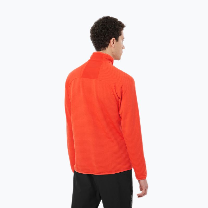 Bluza trekkingowa męska Salomon Essential Lightwarm FZ cherry tomato 2