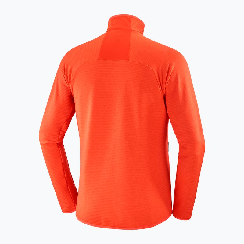 Bluza trekkingowa męska Salomon Essential Lightwarm FZ cherry tomato 6