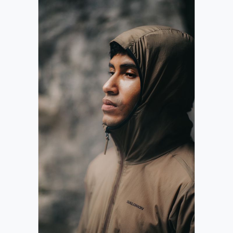 Kurtka ocieplana męska Salomon Mountain Flex Hd shitake 14