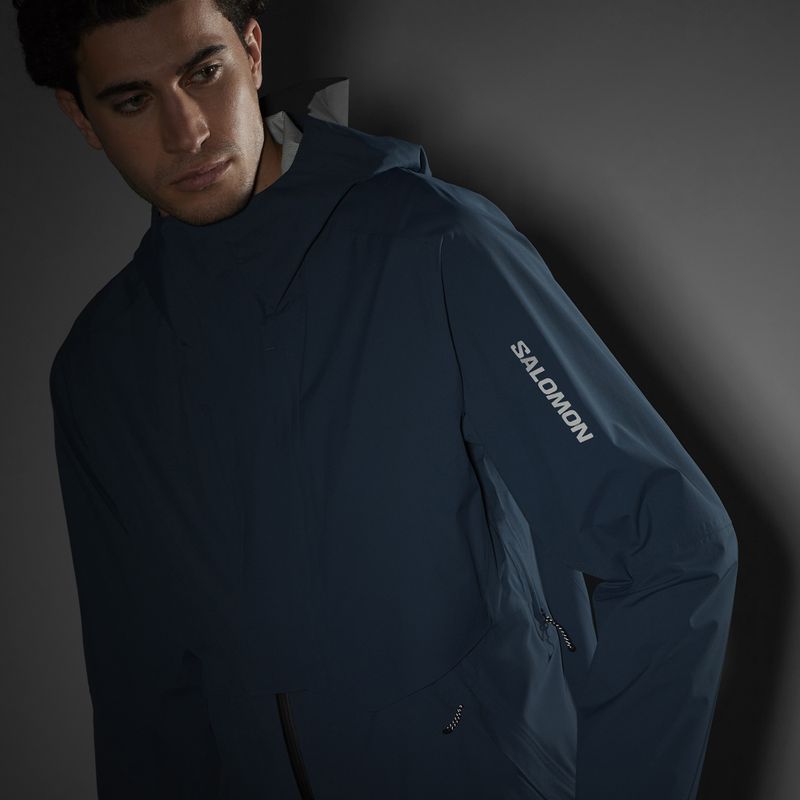 Kurtka przeciwdeszczowa męska Salomon Outerpath Pro midnight navy 9