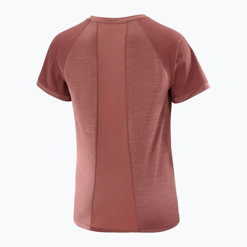 Koszulka trekkingowa damska Salomon Outline rum raisin 4
