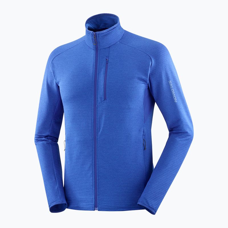 Bluza trekkingowa męska Salomon Essential Lightwarm FZ surf the web 5