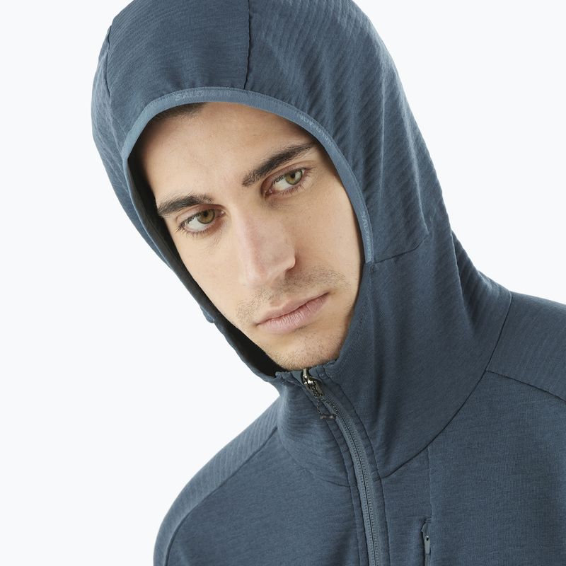 Bluza trekkingowa męska Salomon Essential Lightwarm Hd midinight navy 3