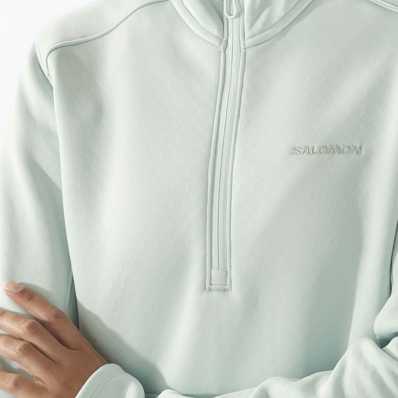 Bluza trekkingowa damska Salomon Essential Midwarm HZ misty blue 3