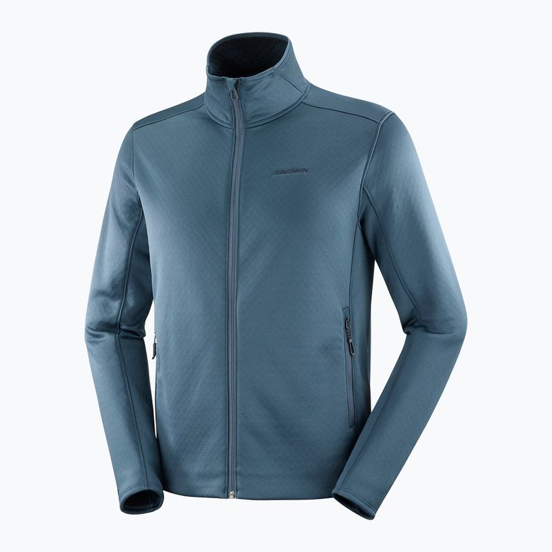 Bluza trekkingowa męska Salomon Essential Midwarm Fz midnight navy 6