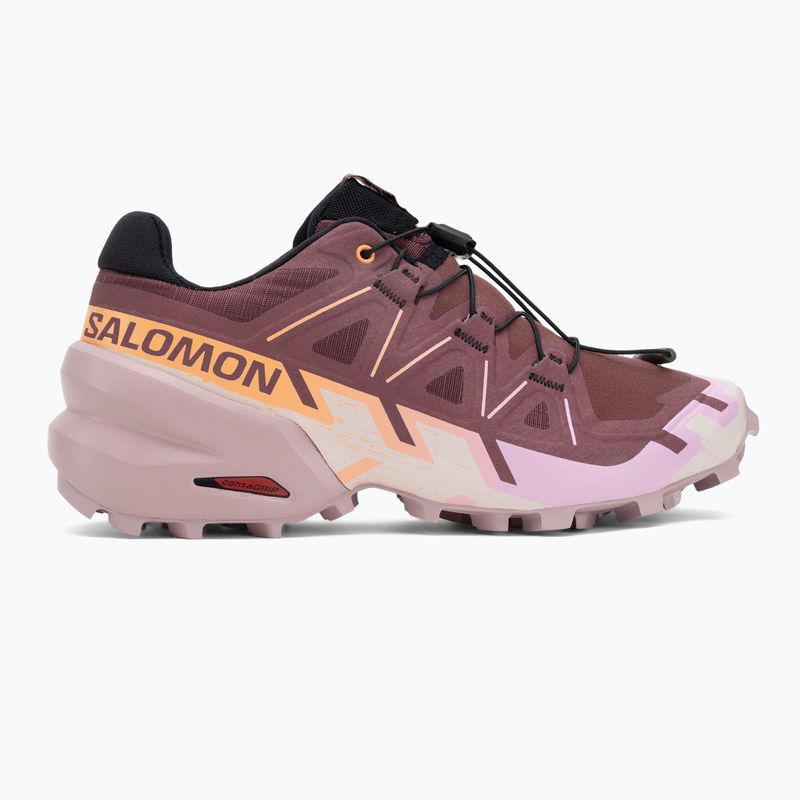 Buty do biegania damskie Salomon Speedcross 6 catawba grape/papaya/deauville mauve 2