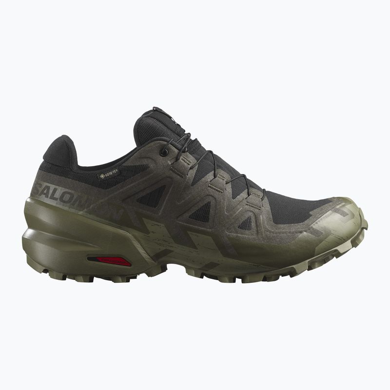 Buty do biegania męskie Salomon Speedcross 6 GTX black/peat/deep lichen green 2