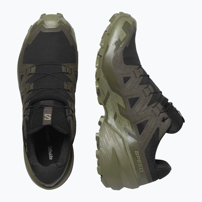 Buty do biegania męskie Salomon Speedcross 6 GTX black/peat/deep lichen green 6