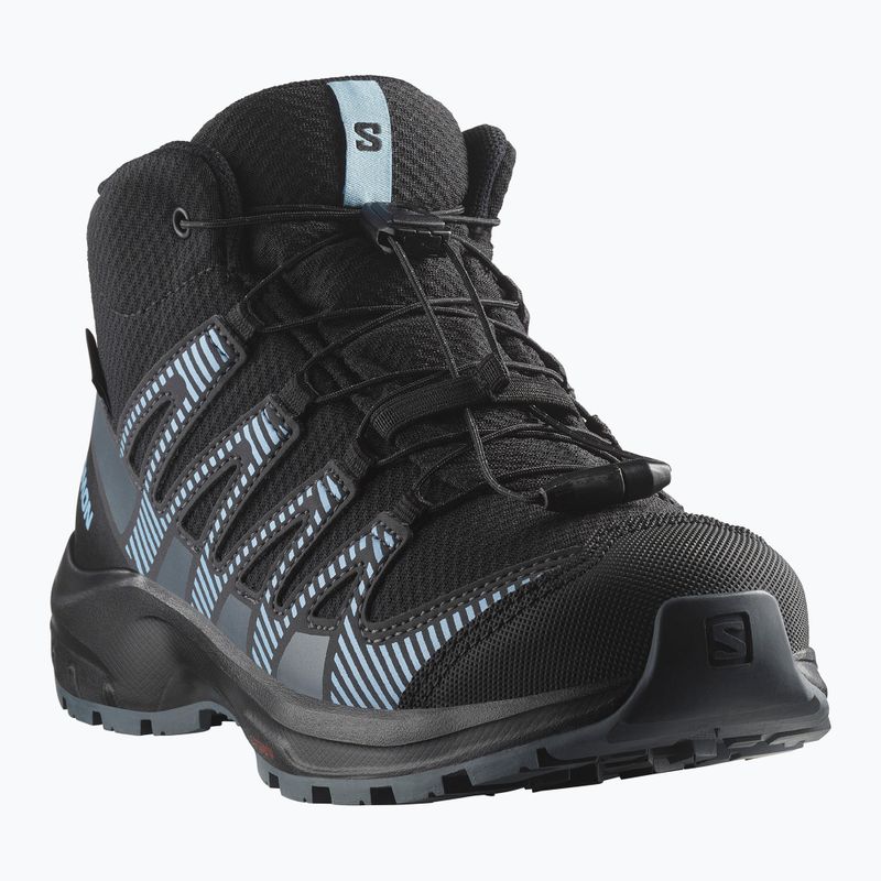 Buty trekkingowe dziecięce Salomon XA PRO V8 Mid WP black/neptune/alaskan blue 8