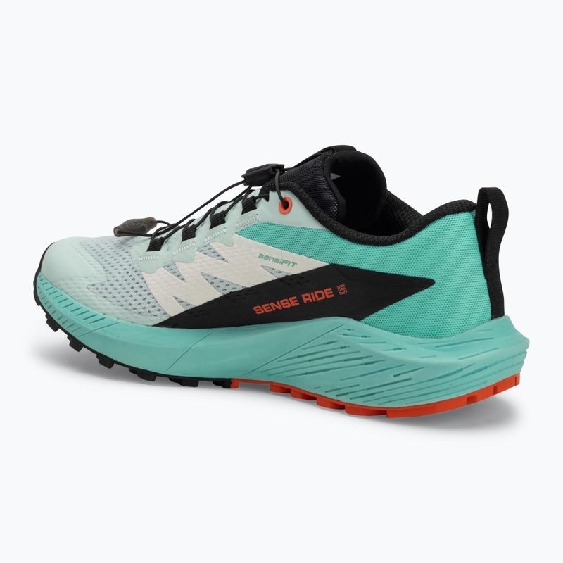 Buty do biegania damskie Salomon Sense Ride 5 bay/black/cherry tomato 3