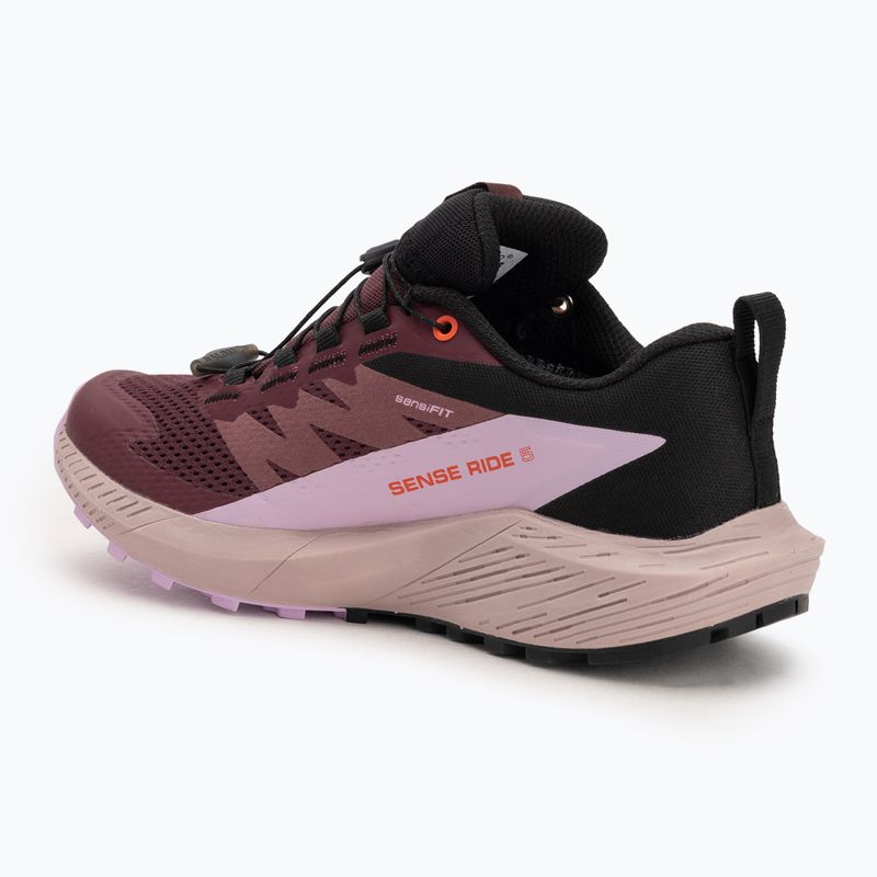 Buty do biegania damskie Salomon Sense Ride 5 GTX catawba grape/orchid bouquet/cherry tomato 3
