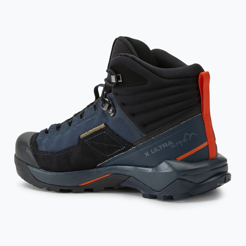 Buty trekkingowe męskie Salomon X Ultra Alpine MID GTX blue nights/black/red orange 3