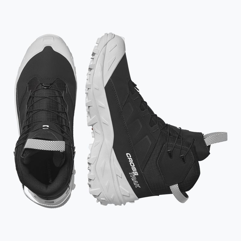 Buty trekkingowe męskie Salomon Crossrak Powder WP black/black/white 13