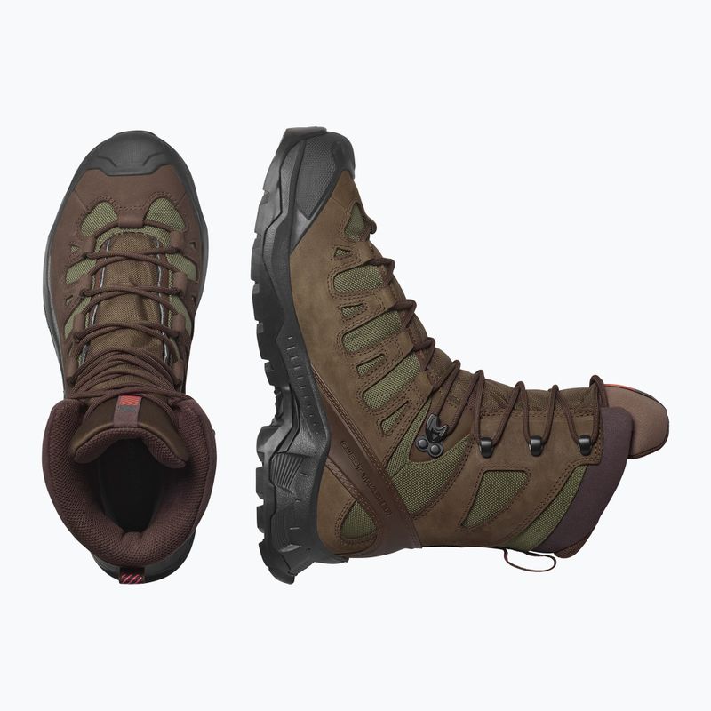 Buty turystyczne Salomon Quest Tracker High GTX earth brown/green 13