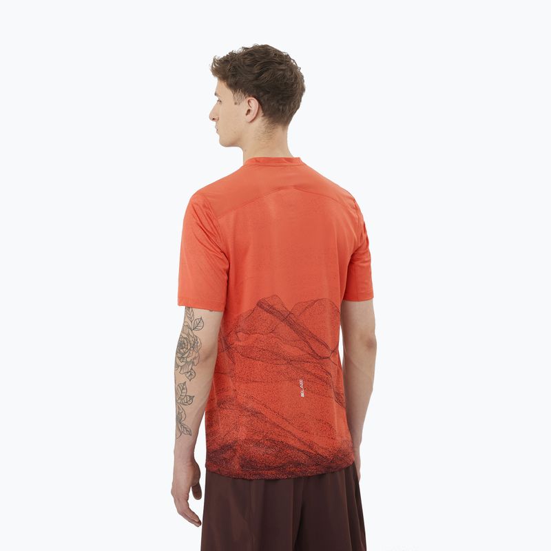 Koszulka do biegania męska Salomon S/Lab Ultra Tee Aop burnt sienna 2