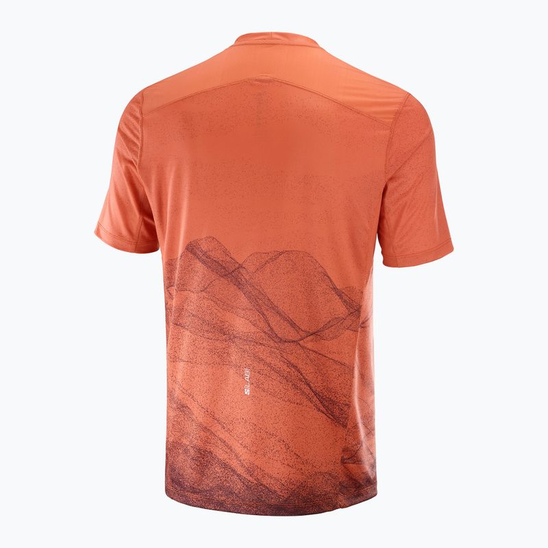Koszulka do biegania męska Salomon S/Lab Ultra Tee Aop burnt sienna 5
