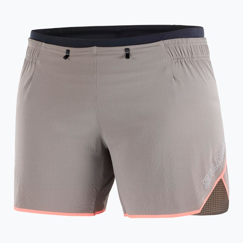 Spodenki do biegania damskie Salomon Sense Aero 5" iron/neon flame 6