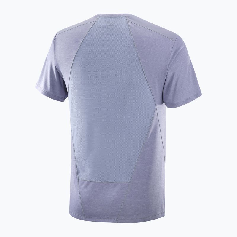 Koszulka męska Salomon Outline Tee blue granite 5