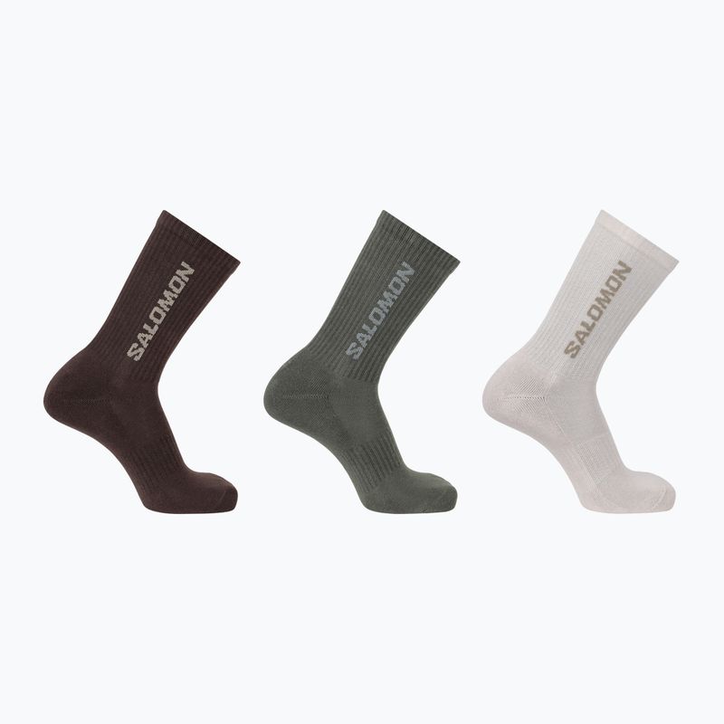Skarpety Salomon Everyday Crew 3 pary silver cloud/sedona sage