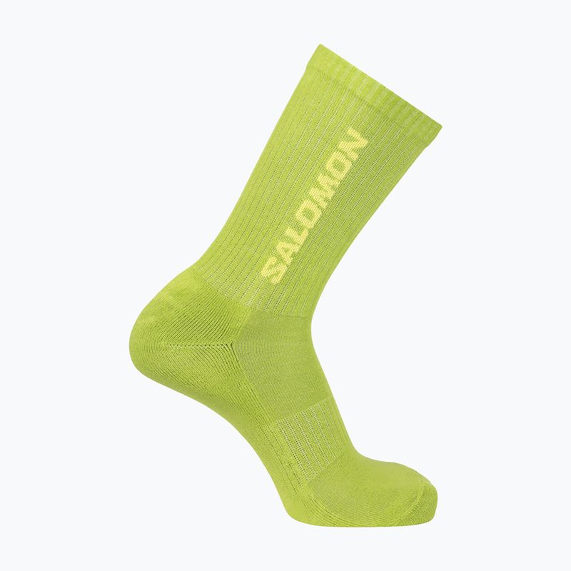 Skarpety Salomon Everyday Crew 3 pary flame scarlet/dark citron 3