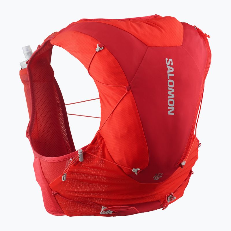 Kamizelka do biegania Salomon ADV SKIN 12 Set flame scarlet/haude red 2