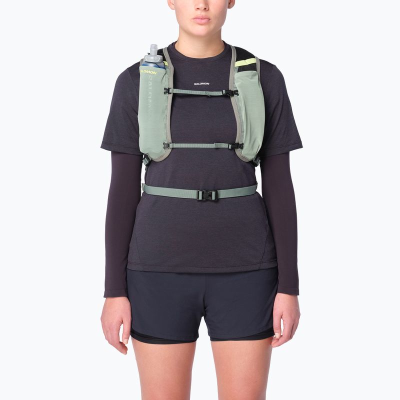 Plecak do biegania Salomon Cross 8 green milieu/agave green 4