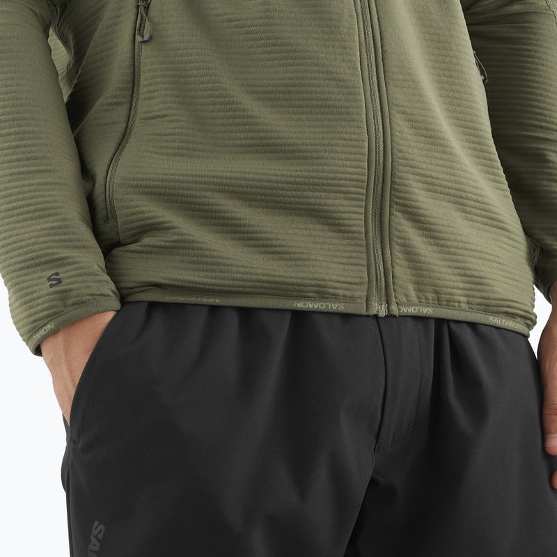 Bluza trekkingowa męska Salomon Essential Lightwarm Full Zip grape leaf 5